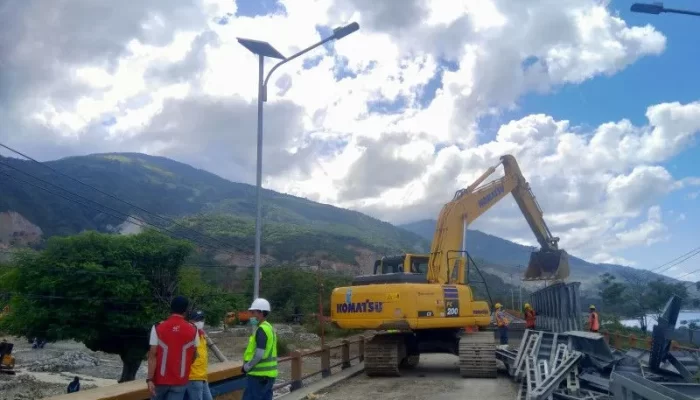 Ditengah Perampungan Jembatan Darurat Di Buluri Palu, BPJN Sulteng Harap Konektivitas Jalan Tak Terputus