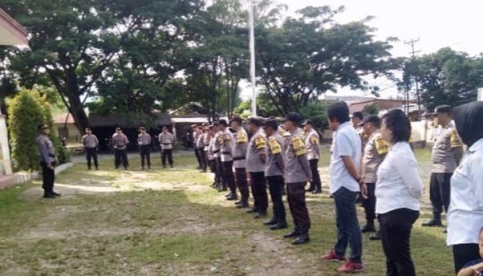 Peringatan Hari Buruh, Polsek Biromaru Laksanakan Apel Siaga