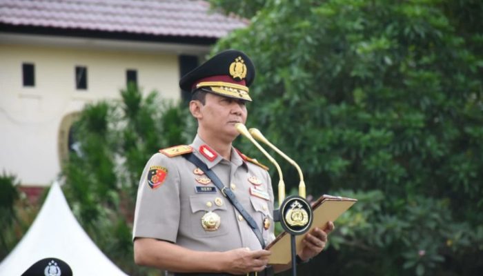 Wakapolda Sulteng Lantik 83 Bintara Polri, Ini Harapan Pimpinan Polri